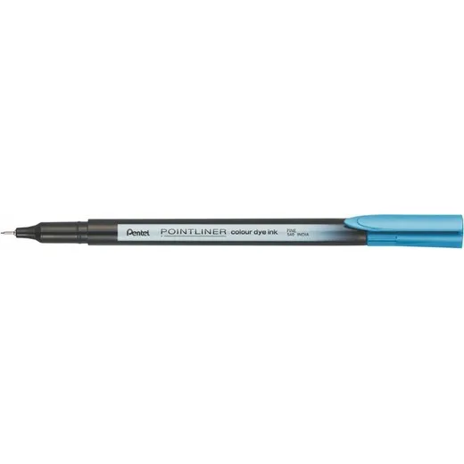 Liner, 0,4 mm, PENTEL "Pointliner", tyrkysový