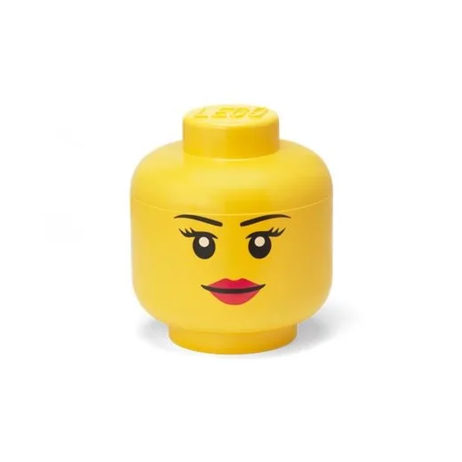 Úložný box, veľký, hlava, LEGO, Girl