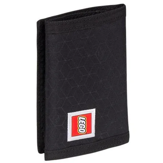 Peňaženka, na suchý zips, LEGO "Bricks", čierna, vzorovaná