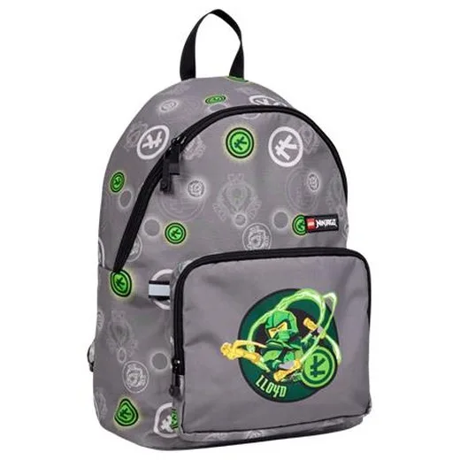 Batoh, LEGO "Ninjago Elemental Master of Energy", sivý, vzorovaný