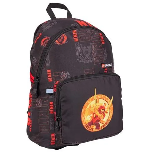 Batoh, LEGO "Ninjago Dragon Energy", čierny, vzorovaný