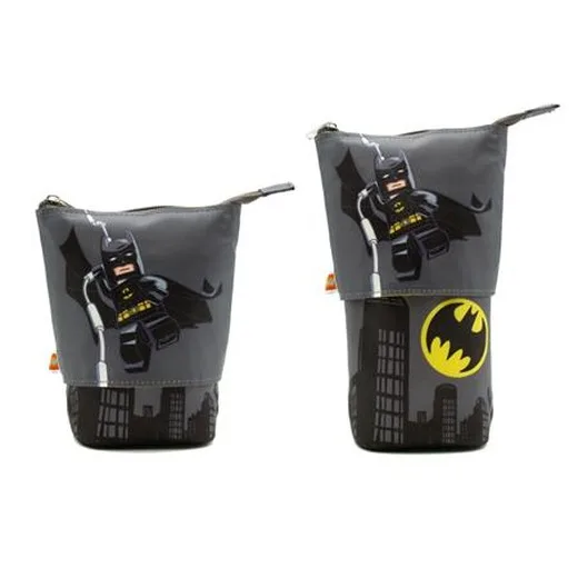 Peračník, na zips, pop-up, LEGO "Super Heroes Batman", sivý, vzorovaný