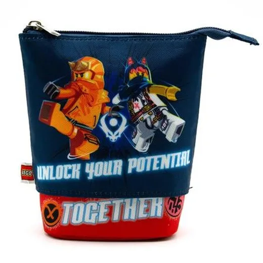 Peračník, na zips, pop-up, LEGO "Ninjago Together", modrý-červený, vzorovaný