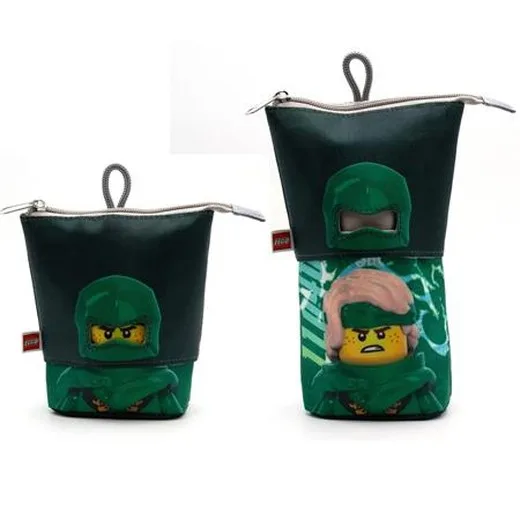 Peračník, na zips, pop-up, LEGO "Ninjago Lloyd", čierny-zelený, vzorovaný