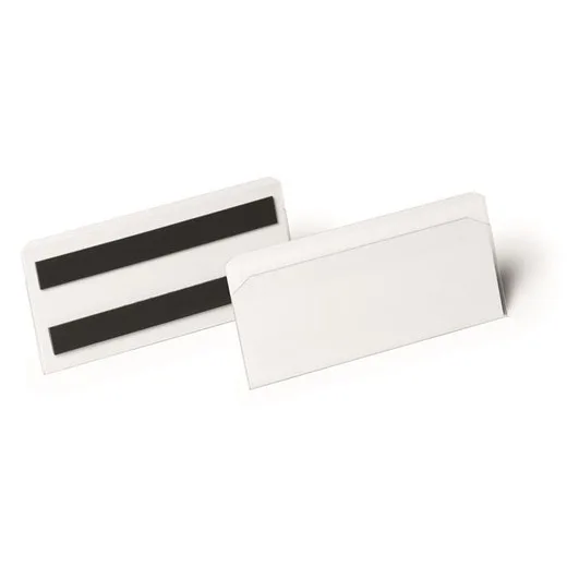 Logistické vrecko, magnetické, 150x67 mm, hotizontálne, DURABLE "HARD COVER", priehľadné