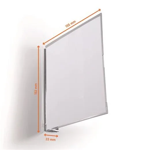 Informačná tabuľka, 149x149 mm, magnetická, DURABLE, priehľadná