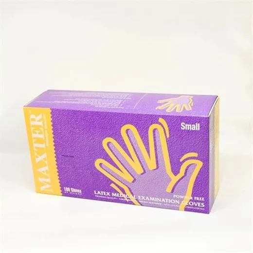 Ochranné rukavice, jednorazové, latexové, 5,7 g, veľkosť S, 100 ks, nepudrované, béžové