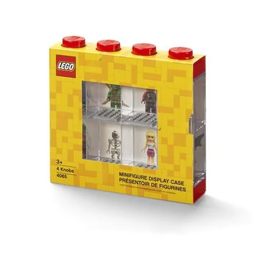 Zberateľská krabica na minifigúrky, 8 priehradiek, LEGO, červená