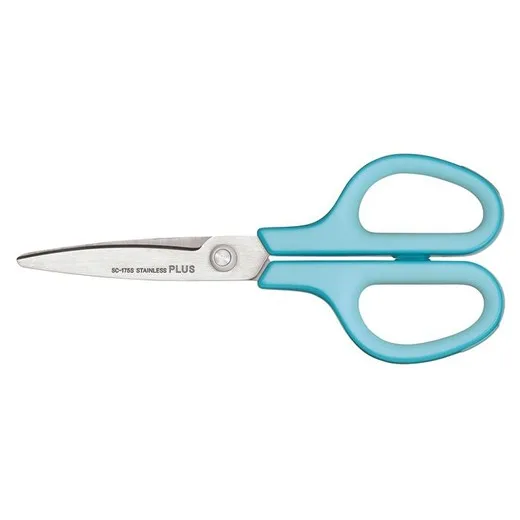 Nožnice, univerzálne, 17,5 cm, PLUS "Fitcut Curve", svetlomodré