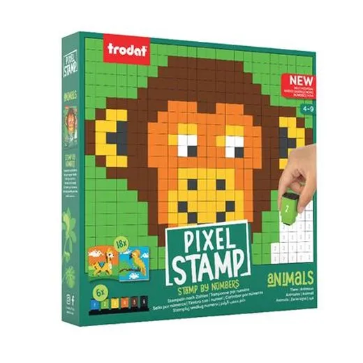 Kreatívna sada, zošit s pečiatkami,  TRODAT "Creativ Pixelstamp", zvieratá