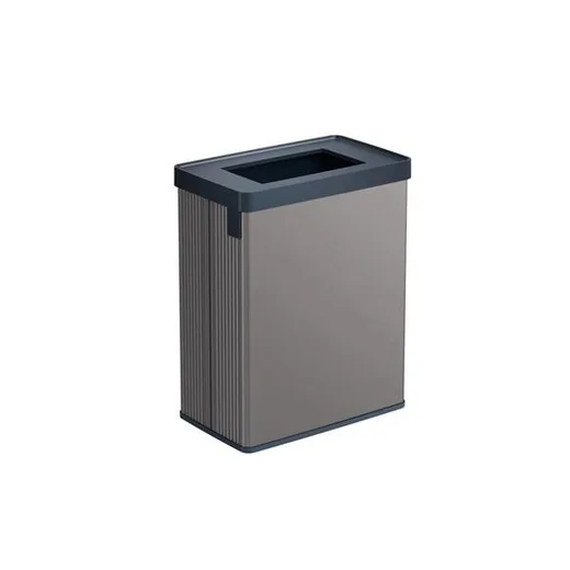 Odpadkový kôš na triedený odpad, bez veka, 54 l, CURVER "Verto Recycle", sivý/čierny