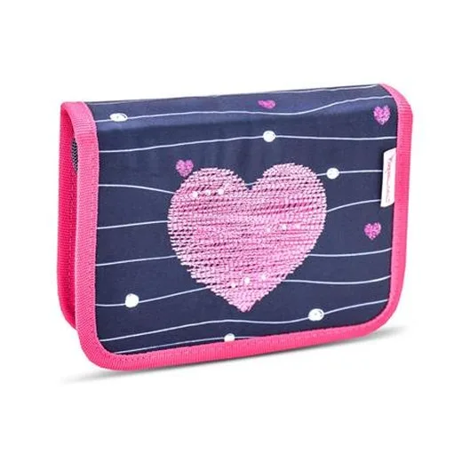 Peračník, 2 vyklápacie chlopne, na zips, BELMIL "Simple Hearts"