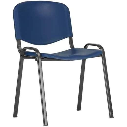 Konferenčná stolička, plastová, "TAURUS PN, modrá