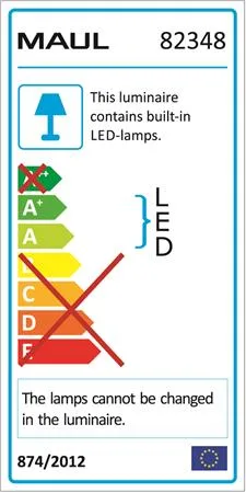 Stojacia lampa, kancelárska, LED, nastaviteľná, MAUL "Pirro", biela 3