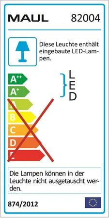 Stolová lampa, LED, MAUL "Arc", čierna 3