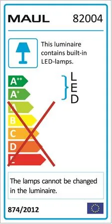 Stolová lampa, LED, MAUL "Arc", čierna 4
