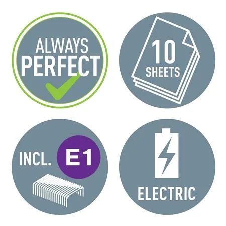 Zošívačka, elektrická, No.10, 10 listov, LEITZ "Wow", biela 6