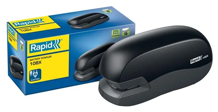 Zošívačka, elektrická, 24/6, 26/6, 10 listov, RAPID "Fixativ 10BX", čierna 3
