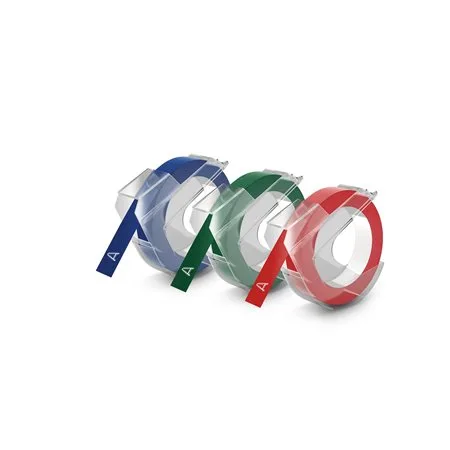 Páska do štítkovača, 9 mm x 3 m, DYMO "3D", červená 2