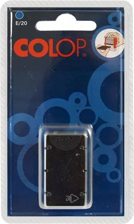Náhradná poduška k pečiatkam, 2ks/blister,  COLOP "E/20", modrá 2