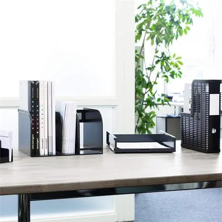Odkladač, plastový, na šírku, A3, DURABLE "Optimo", čierna 2