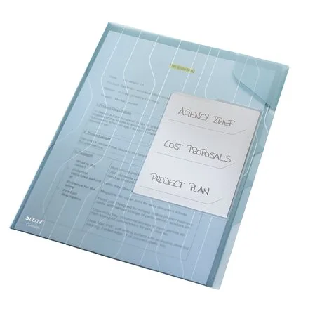 Euroobal, organizačný, A4, 200 mikr., drsný povrch, LEITZ "CombiFile", modrý 2