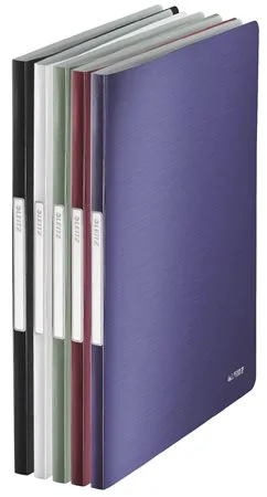 Prezentačná doska, 20 vreciek, A4, LEITZ "Style", granátovo červená 4