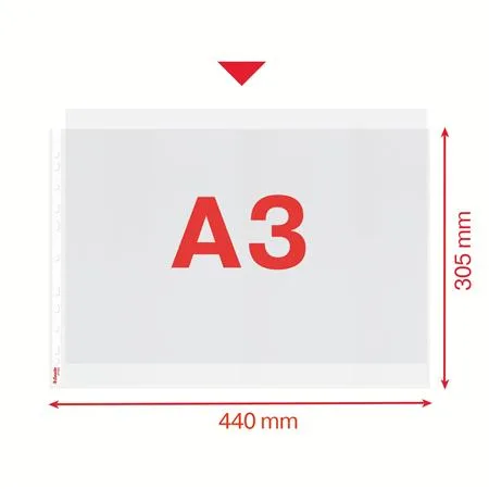 Euroobal, A3, 85 mikr., drsný povrch, na ležato, ESSELTE 5