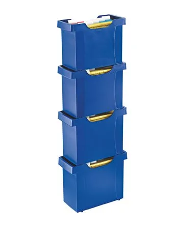 Box na závesné zakladacie dosky, 5  ks závesných zakladacích dosiek, LEITZ "Plus", čierny 2