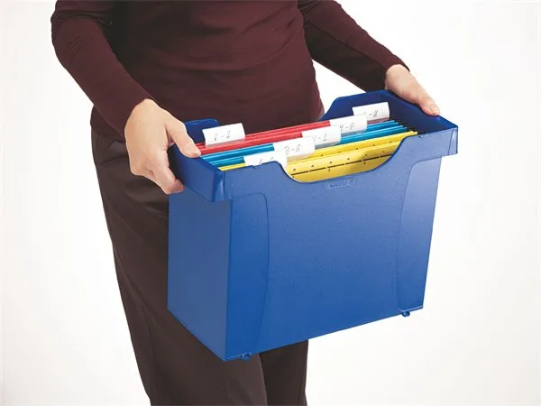 Box na závesné zakladacie dosky, 5  ks závesných zakladacích dosiek, LEITZ "Plus", čierny 4