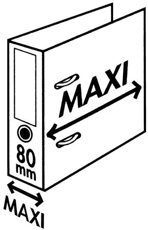Pákový šanón, 80 mm, A4, PP/PP, s ochranným spodným kovaním, ESSELTE "Standard Plus",  Vivida biely 2