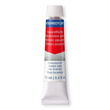 Akvarelové farby, v tube,  STAEDTLER "8880", 12 rôznych farieb 2