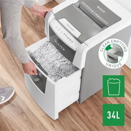 Skartovací stroj, konfety, 100 listov, LEITZ "IQ AutoFeed SmallOffice 100 P4 Pro" 4