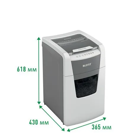 Skartovací stroj, mikrokonfety, 150 listov, LEITZ "IQ AutoFeed Office 150 P5 Pro" 9
