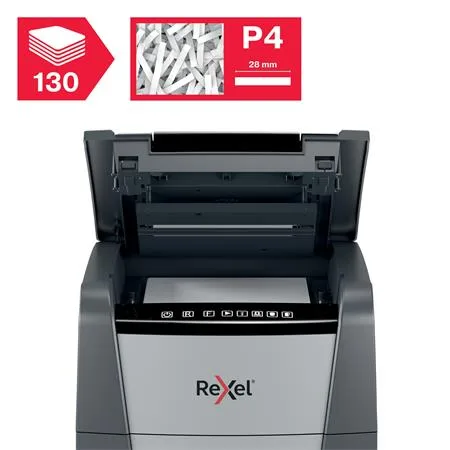 Skartovací stroj, konfety, 130 listov, REXEL, "Optimum AutoFeed+ 130X" 5