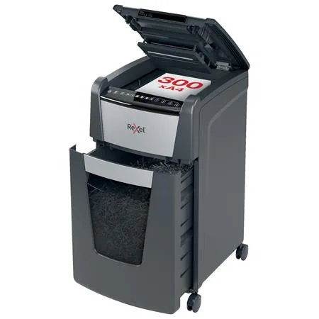 Skartovací stroj, konfety, 300 listov, REXEL, "Optimum AutoFeed+ 300X" 4