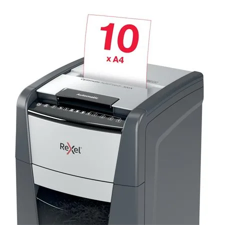 Skartovací stroj, konfety, 300 listov, REXEL, "Optimum AutoFeed+ 300X" 7
