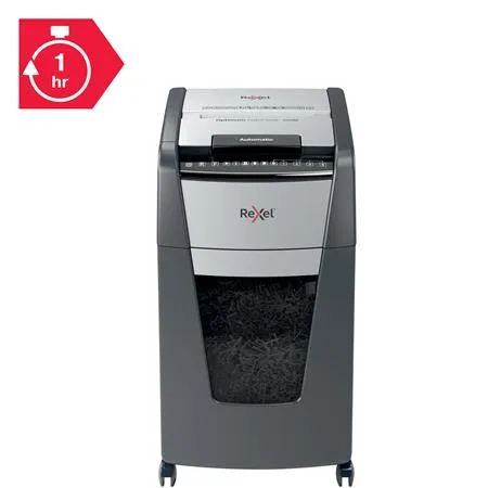 Skartovací stroj, mikrokonfety, 300 listov, REXEL, "Optimum AutoFeed+ 300M" 9