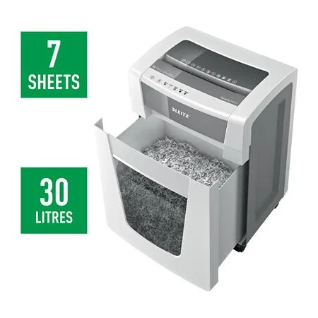 Skartovací stroj, mikrokonfety, 7 listov, LEITZ "IQ Office Pro P5+" 5