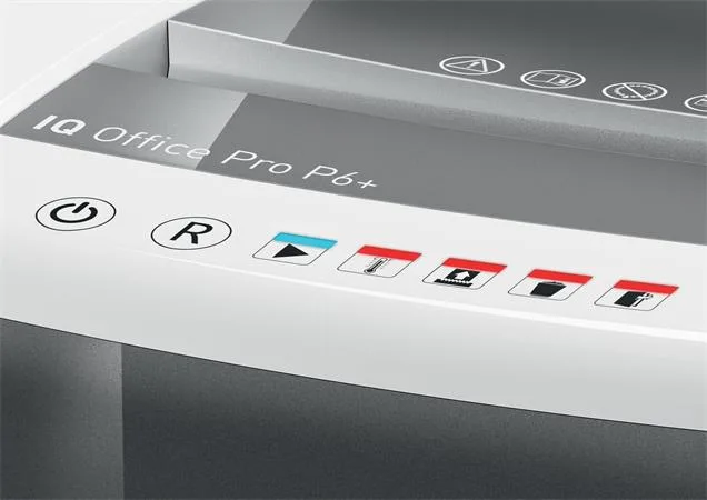 Skartovací stroj, mikrokonfety, 5 listov, LEITZ "IQ Office Pro P6+" 4