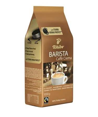 Káva, pražená, zrnková, 1000 g, TCHIBO "Barista Caffé Crema" 3