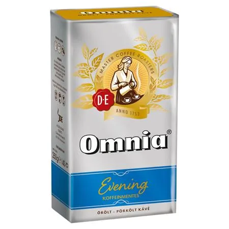 Káva, pražená, mletá, vákuové balenie, 250 g,  DOUWE EGBERTS "Omnia Evening", bezkofeínová 2