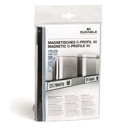 Skenovací pásik, 40 mm, magnetický, C-Profil, DURABLE, čierna 3