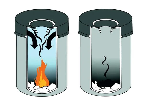 Odpadkový kôš, ohňovzdorný, kovový, okrúhly, DURABLE "Safe", strieborná 2