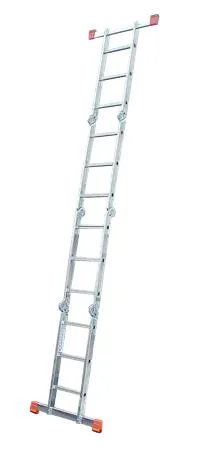 Rebrík, kĺbový, univerzálny, 4x3 rebríkové stupne, hliník, KRAUSE "MultiMatic" 3