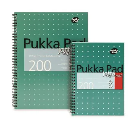 Špirálový zošit, A4+, linajkový, 100 strán, PUKKA PAD, "Metallic Jotta" 4