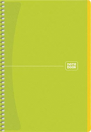 Špirálový zošit, A5, štvorčekový, 80 listov, SHKOLYARYK "Notebook",  mix 5