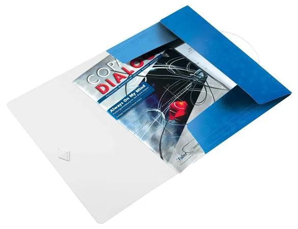 Doska s gumičkou, PP, A4, LEITZ "Wow", modrá 4