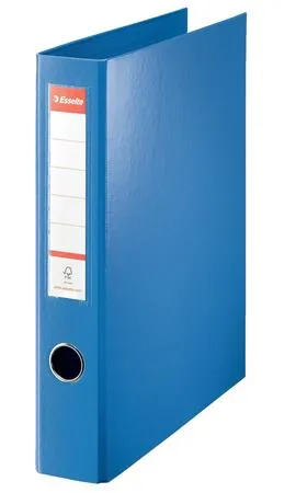 Krúžkový šanón, 4 D krúžky, 60 mm, A4 maxi, PP/PP, ESSELTE "Jumbo Vivida", modrý 2