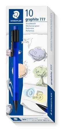 Mikroceruzka, 0,5 mm, STAEDTLER "Graphite 777", modrá 2